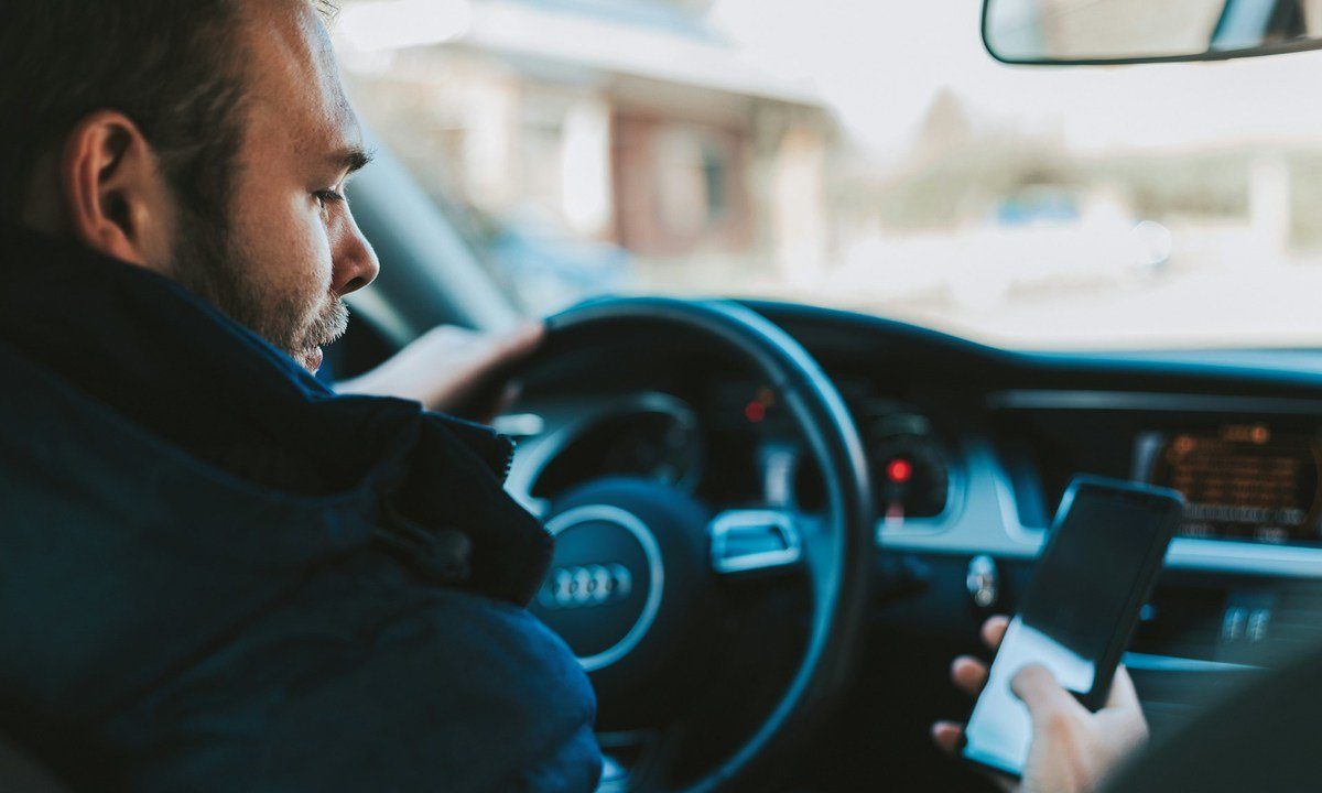 Smartphone in verkeer